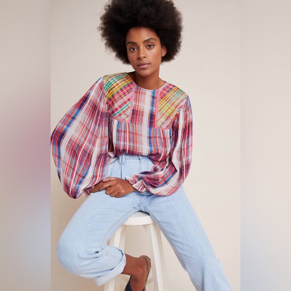 Anthropologie BI-nk Miranda Peasant Blouse - Picture 1 of 8